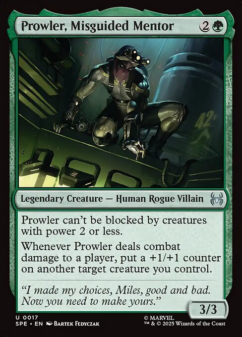 Prowler, Misguided Mentor (Foil)