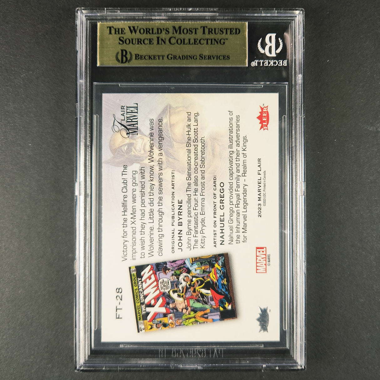 FT28 Wolverine Flairium Level 3 2024 Marvel Flair BGS 9.5 Gem Mint