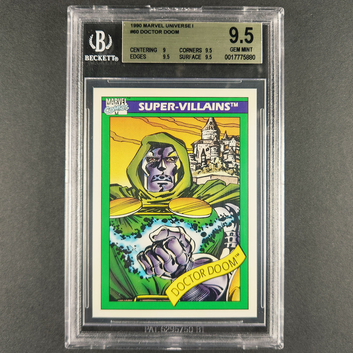 60 Doctor Doom 1990 Marvel Universe I Impel BGS 9.5 Gem Mint