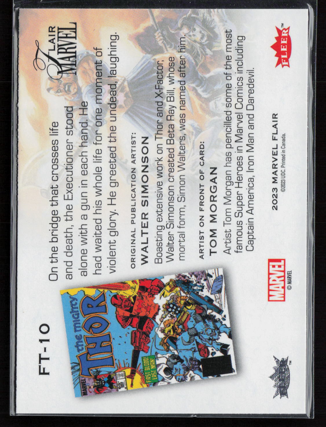 2023 Flair Marvel #FT-10 Skurge Flairium Level 1