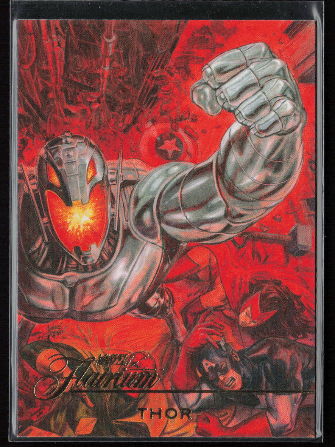 2023 Flair Marvel #FT-22 Thor Flairium Level 3