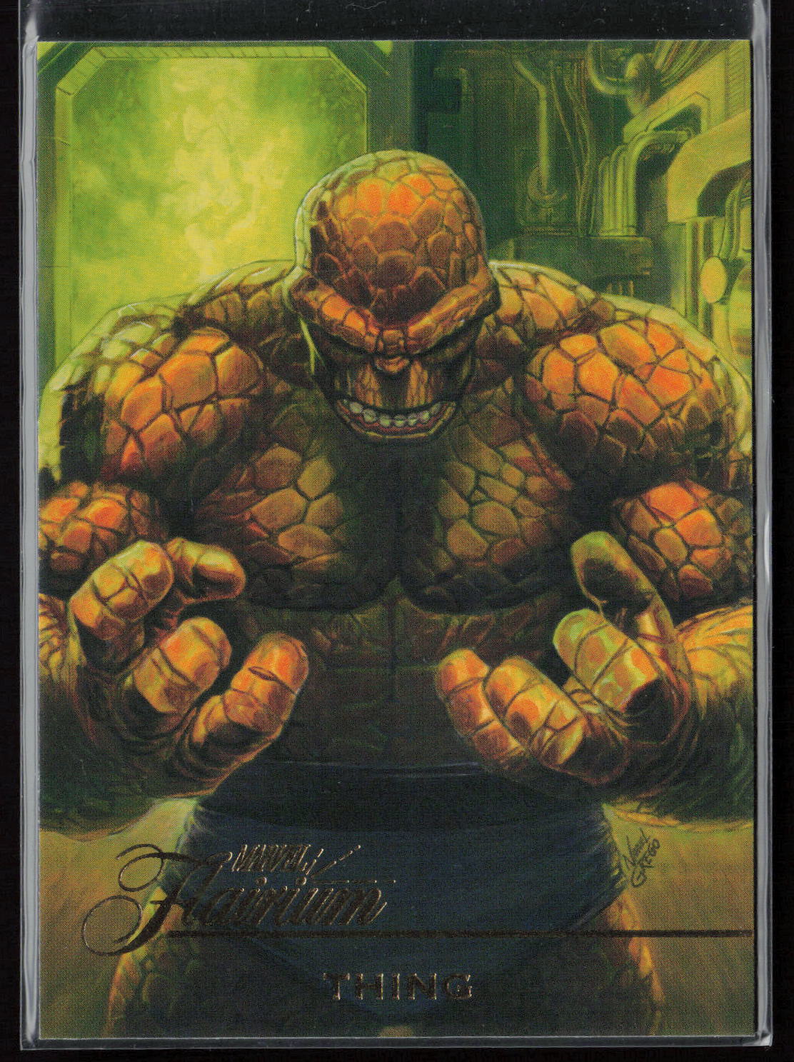 2023 Flair Marvel #FT-24 Thing Flairium Level 3