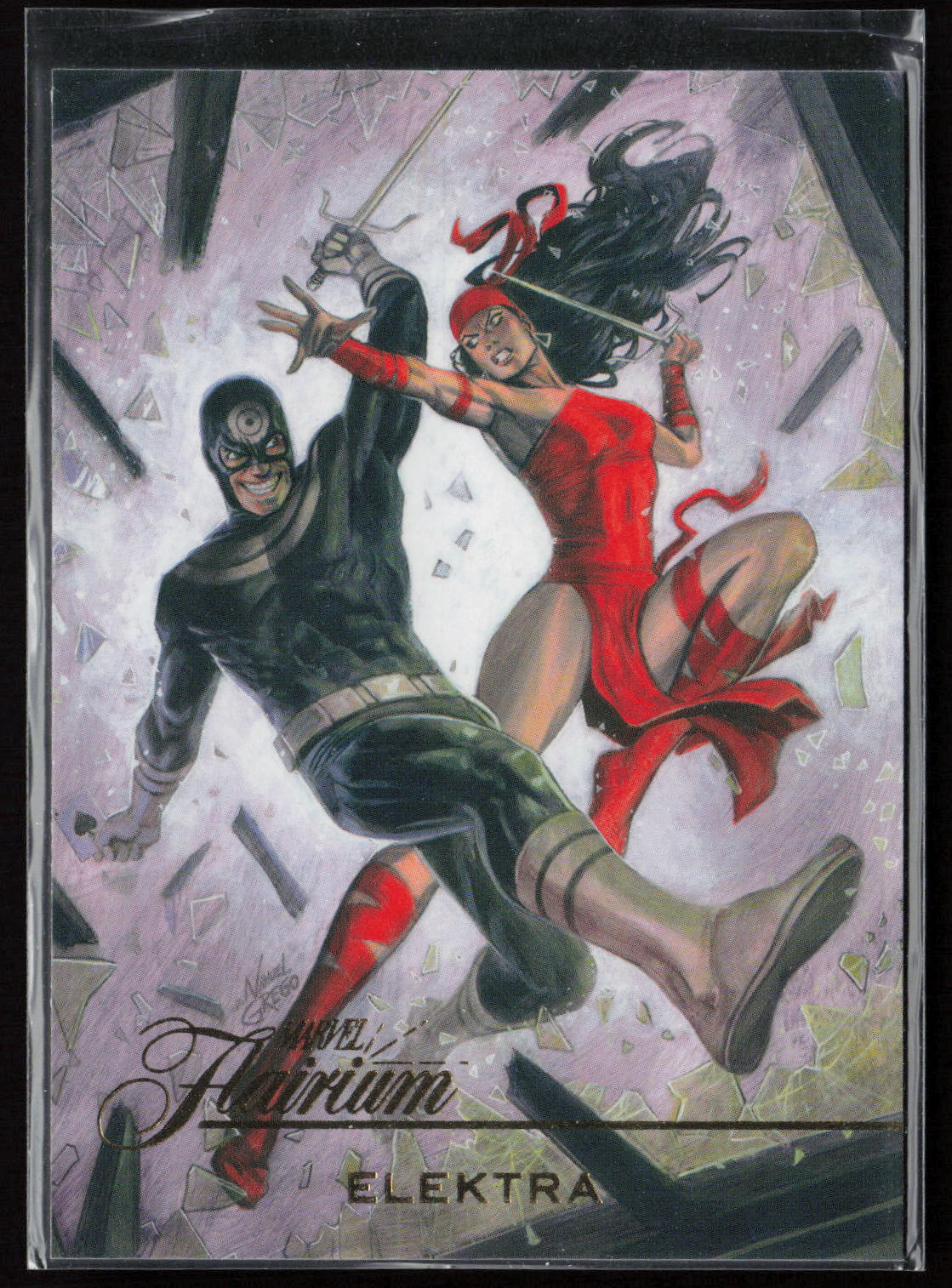 2023 Flair Marvel #FT-25 Elektra Flairium Level 3