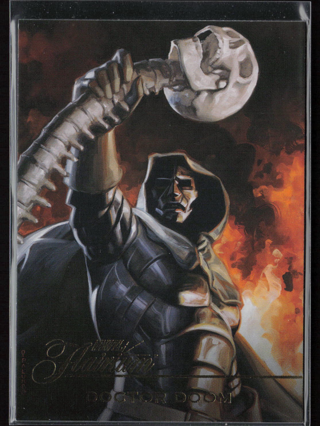 2023 Flair Marvel #FT-48 Doctor Doom Flairium Level 5
