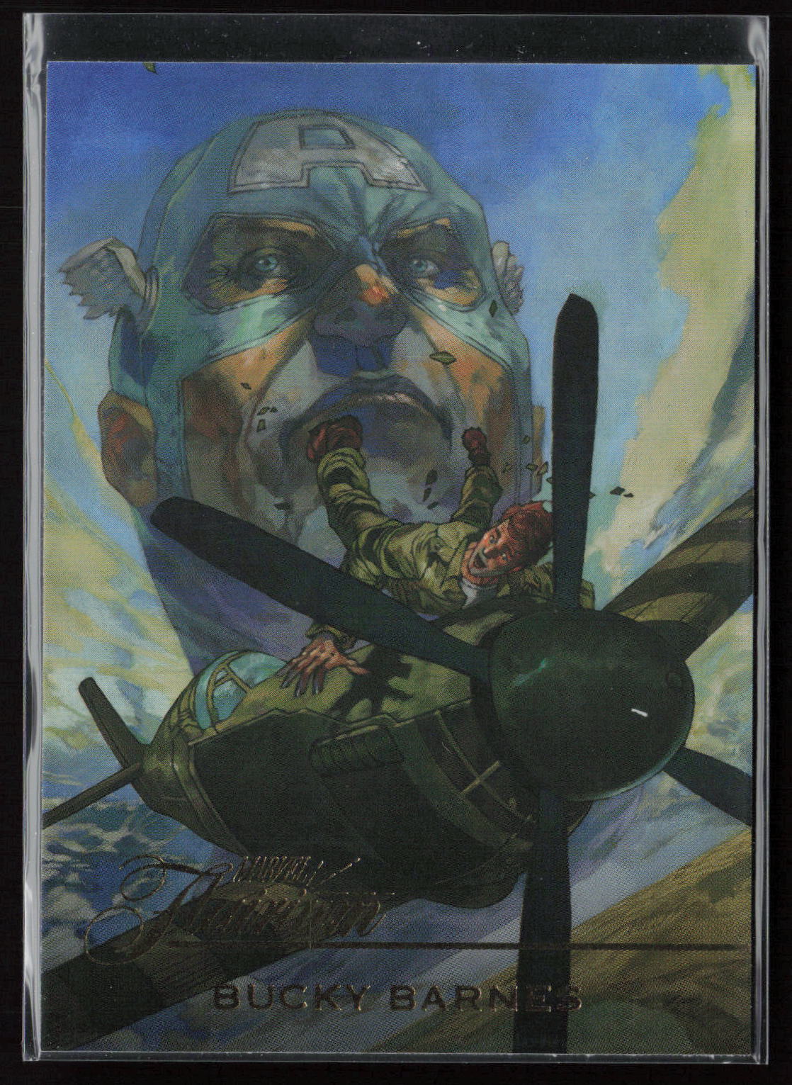 2023 Flair Marvel #FT-53 Bucky Barnes Flairium Level 6