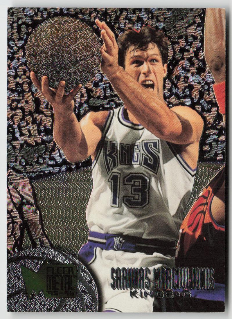 1995-96 Metal #187 Sarunas Marciulionis