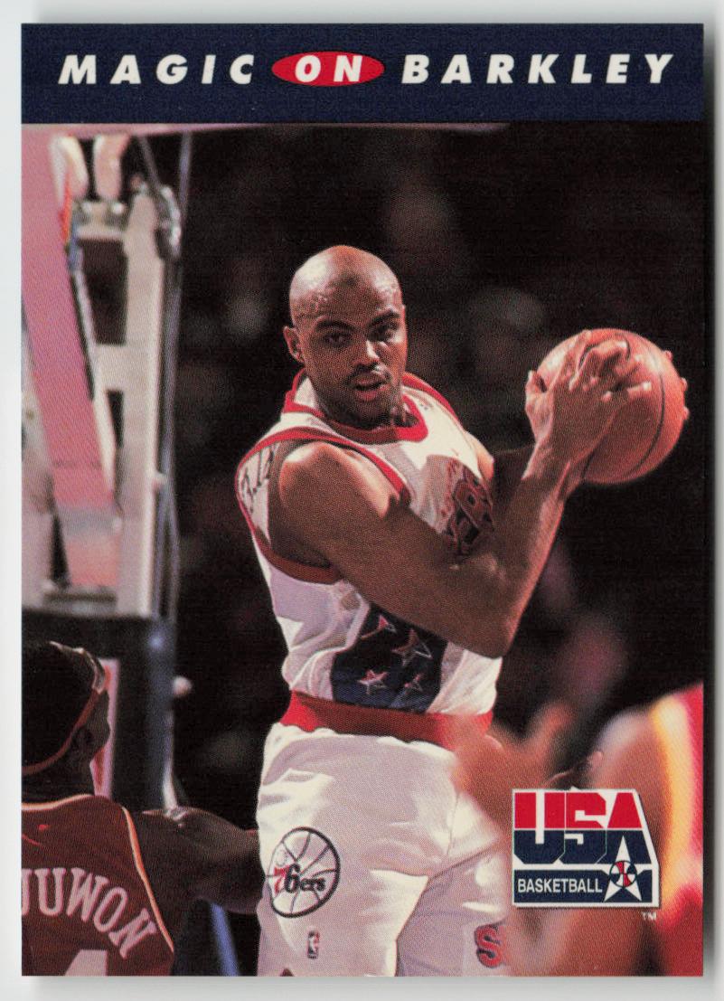 1992 SkyBox USA #101 Magic on Barkley