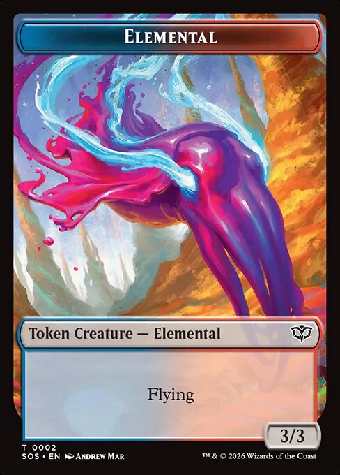 Elemental (0002) // Treasure Double-Sided Token