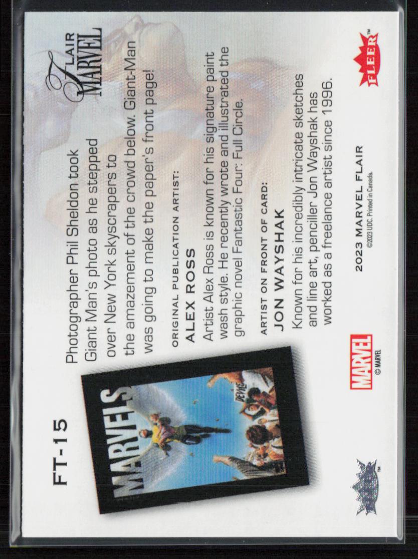 2023 Flair Marvel #FT-15 Giant Man Flairium Level 2