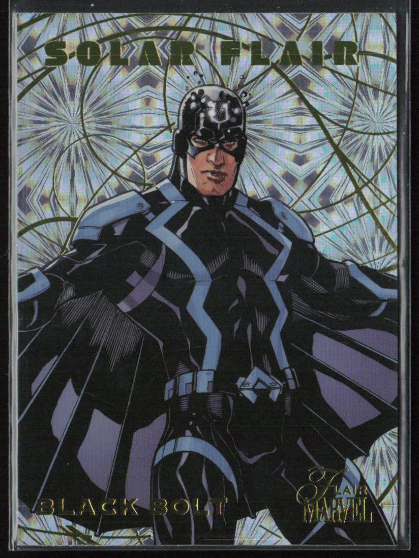 2023 Flair Marvel #SF21 Black Bolt Solar Flair