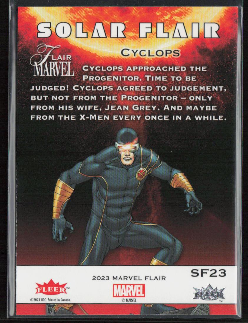 2023 Flair Marvel #SF23 Cyclops Solar Flair