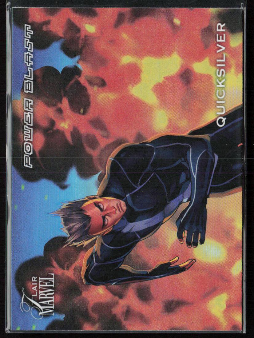2023 Flair Marvel #PB25 Quicksilver Power Blast