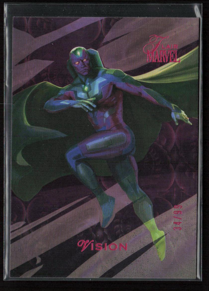 2023 Flair Marvel #18 Vision Spring 34/99