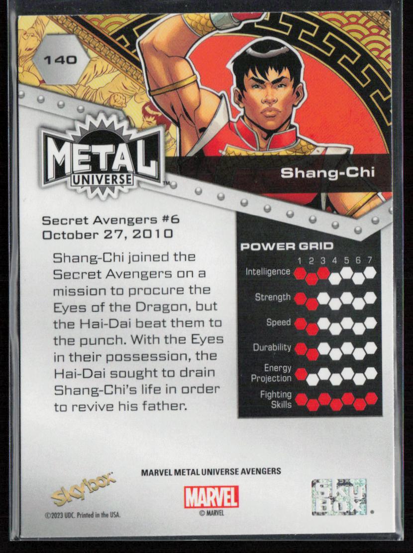 2024 SkyBox Metal Universe Marvel Avengers #140 Shang-Chi