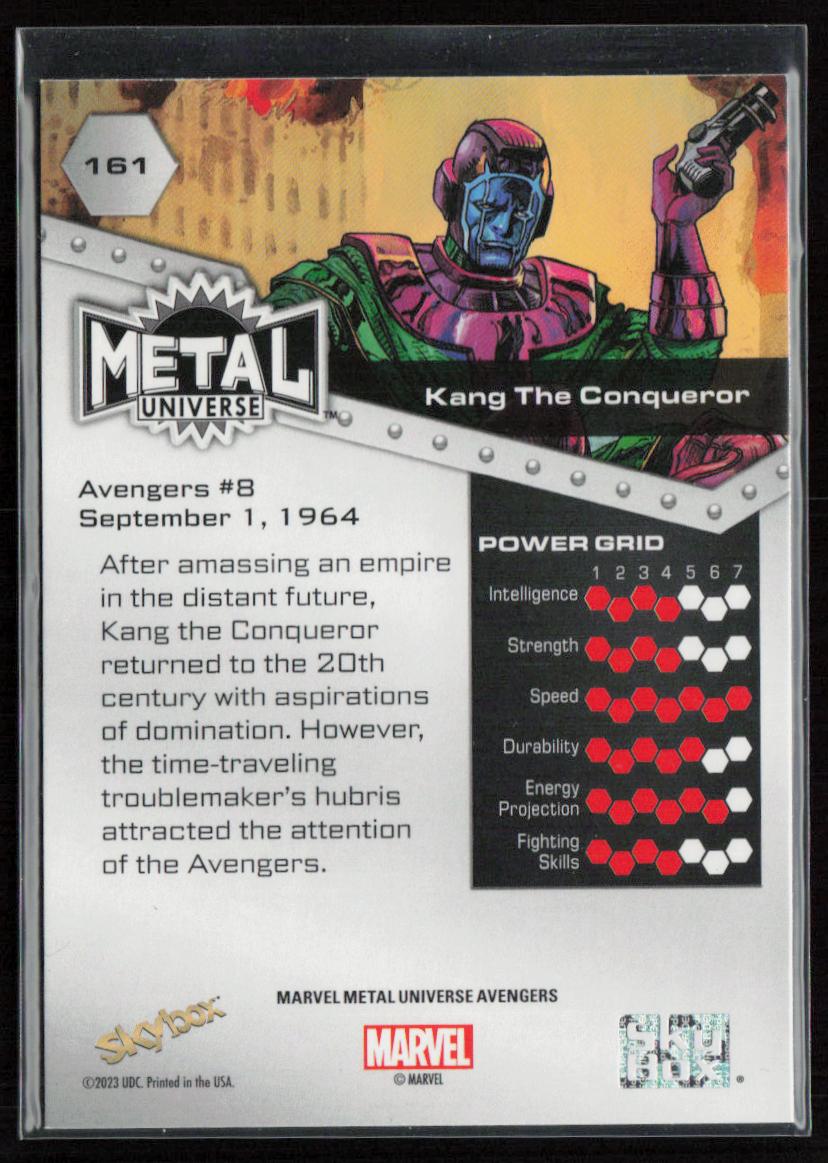 2024 SkyBox Metal Universe Marvel Avengers #161 Kang The Conquerer