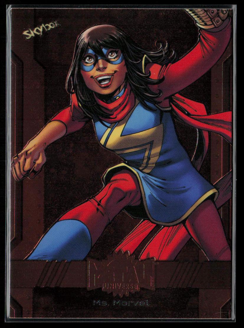 2024 SkyBox Metal Universe Marvel Avengers #83 Ms. Marvel Copper FX