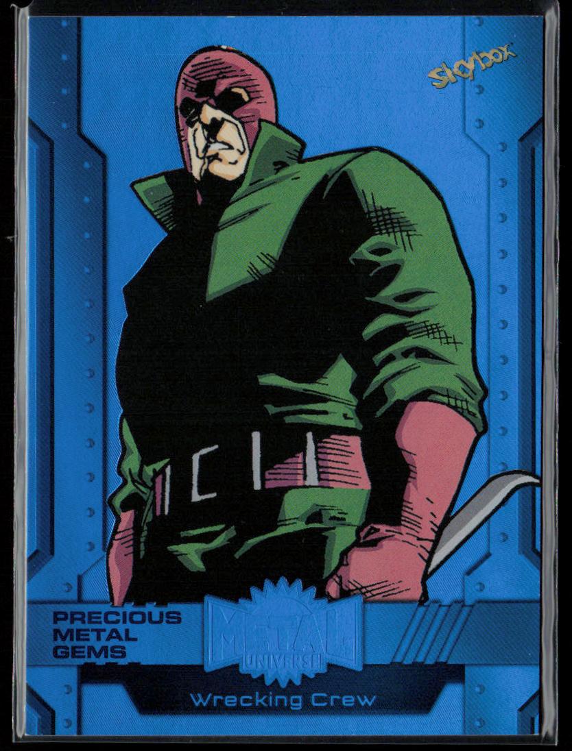 2024 SkyBox Metal Universe Marvel Avengers #91 Wrecking Crew PMG Blue 27/50