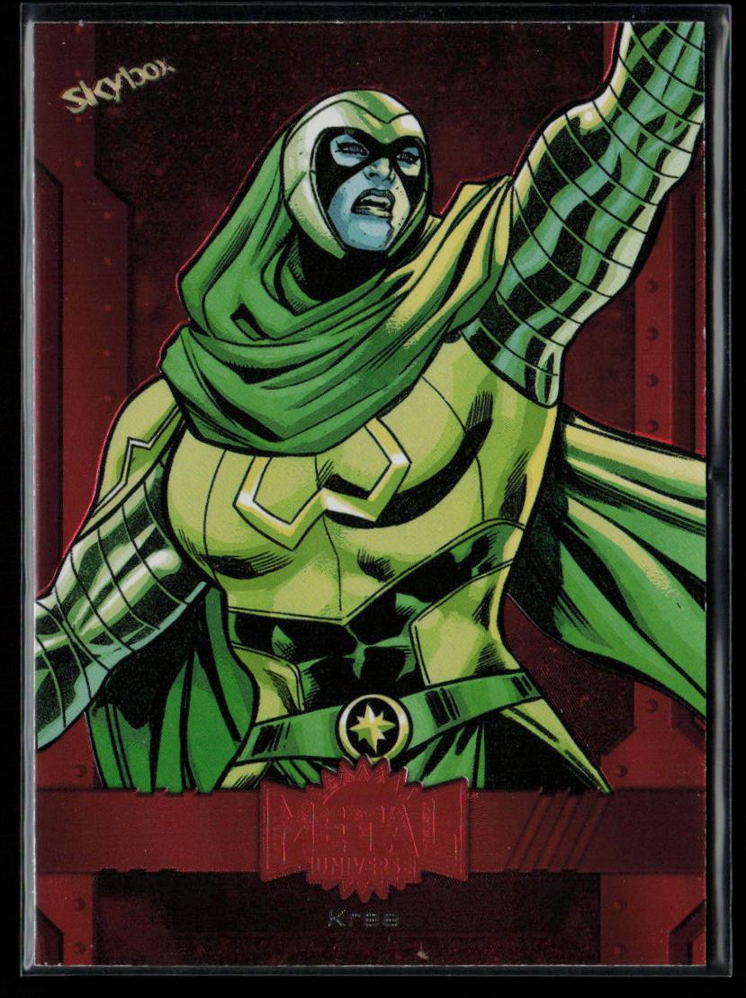 2024 SkyBox Metal Universe Marvel Avengers #85 Kree Orange FX