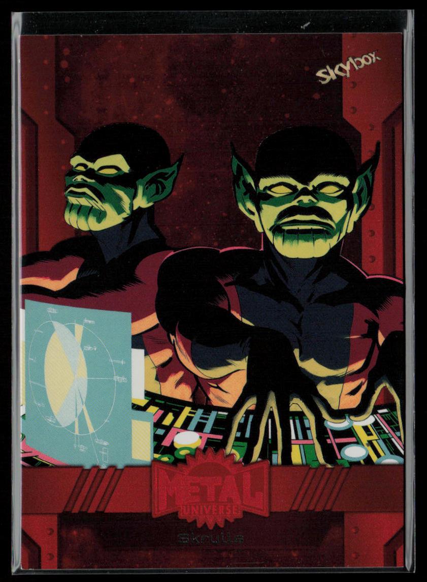 2024 SkyBox Metal Universe Marvel Avengers #109 Skrulls Orange FX