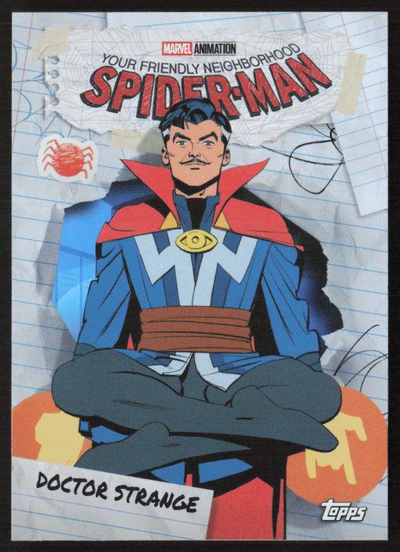 2026 Topps Neon Marvel - FNS-8 Doctor Strange Friendly Neighborhood Spider-Man