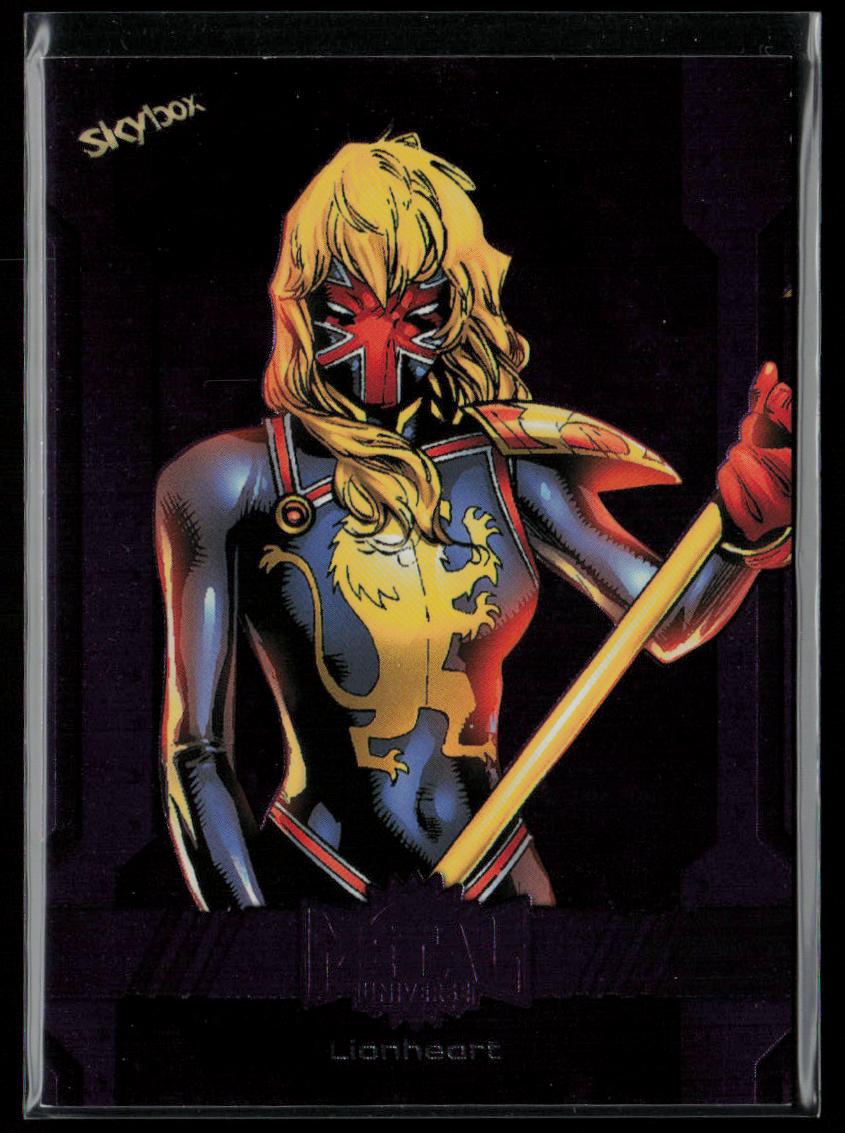 2024 SkyBox Metal Universe Marvel Avengers #43 Lionheart Purple FX 93/199