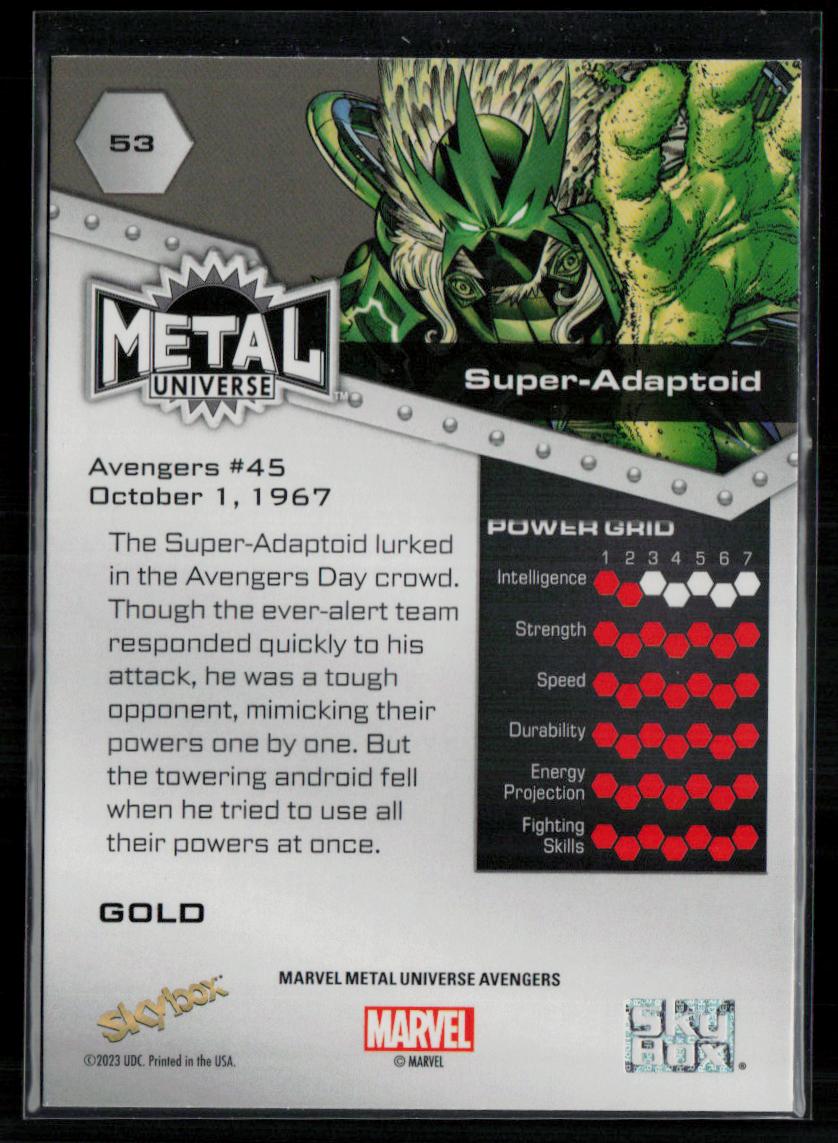 2024 SkyBox Metal Universe Marvel Avengers #153 Super-Adaptoid Gold FX