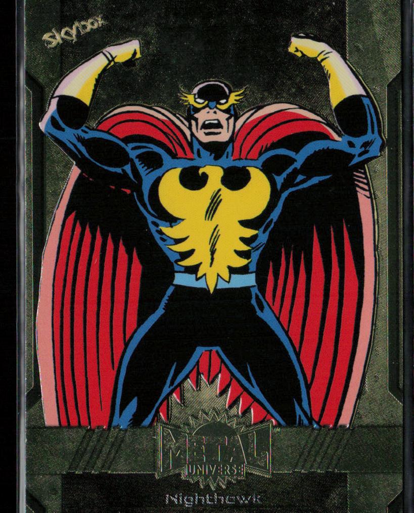 2024 SkyBox Metal Universe Marvel Avengers #163 Nighthawk Gold FX
