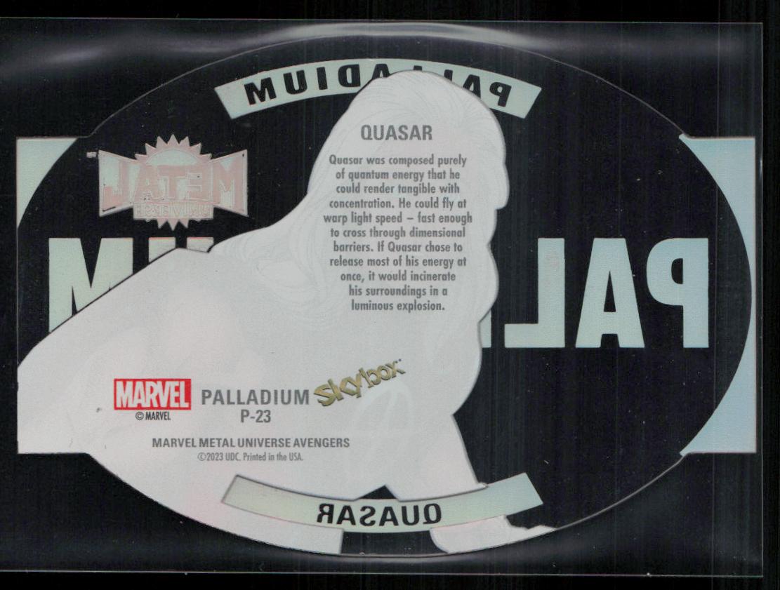 2024 SkyBox Metal Universe Marvel Avengers #P-23 Quasar Palladium