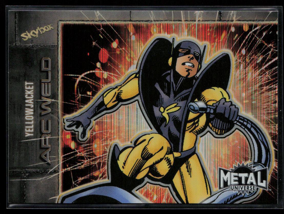 2024 SkyBox Metal Universe Marvel Avengers #AW-1 Yellowjacket Arc Weld