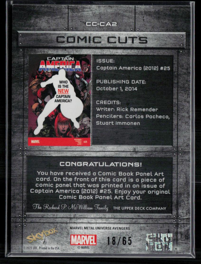 2024 SkyBox Metal Universe Marvel Avengers #CC-CA2 #25 Comic Cuts 18/65