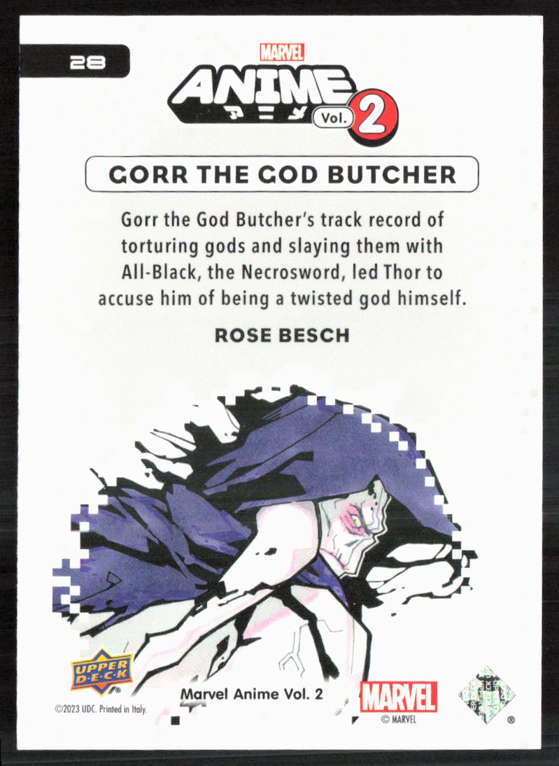 2023 Upper Deck Marvel Anime Vol. 2 #28 Gorr The God Butcher