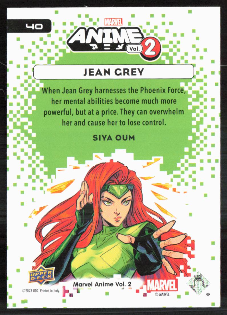 2023 Upper Deck Marvel Anime Vol. 2 #40 Jean Grey