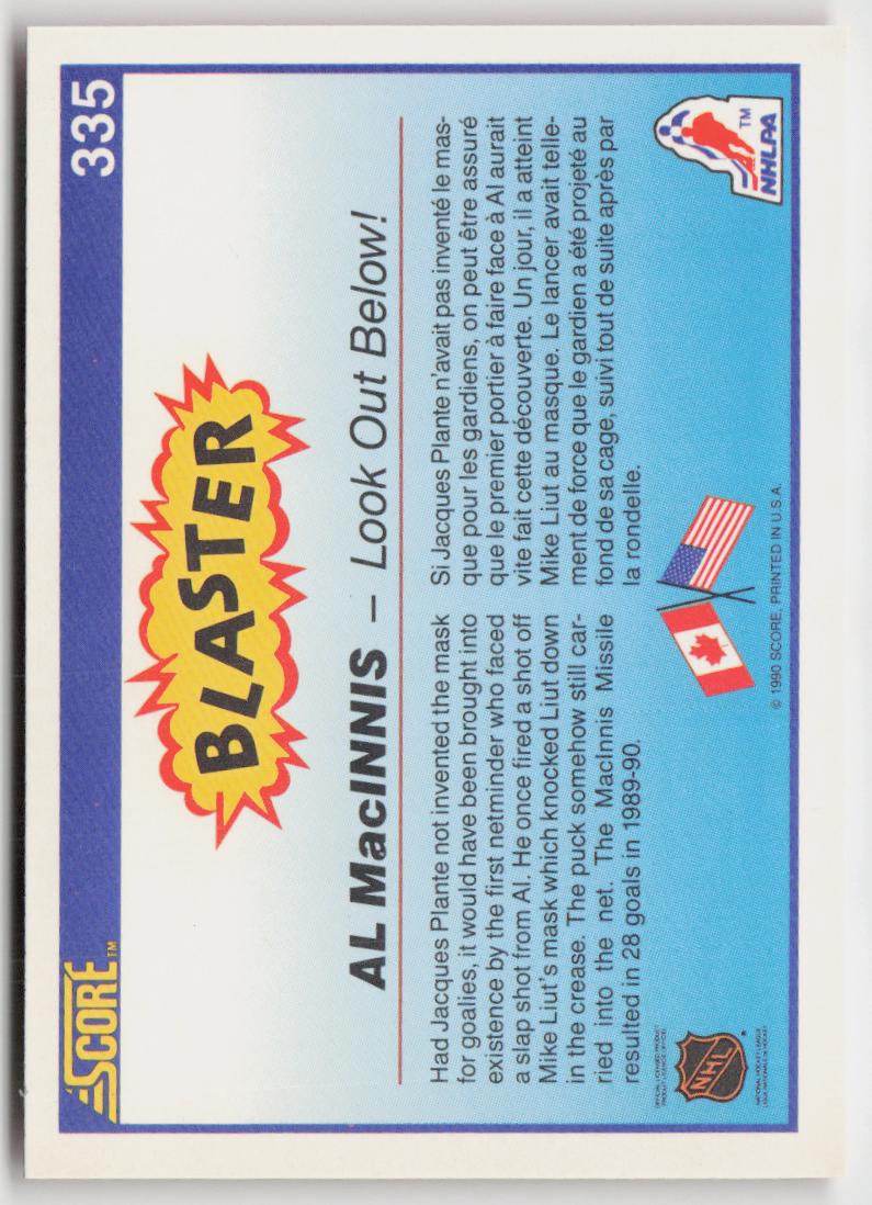 1990-91 Score Canadian #335 Al MacInnis