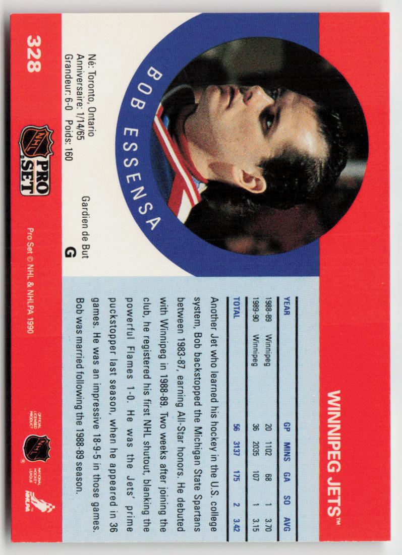 1990-91 Pro Set #328 Bob Essensa