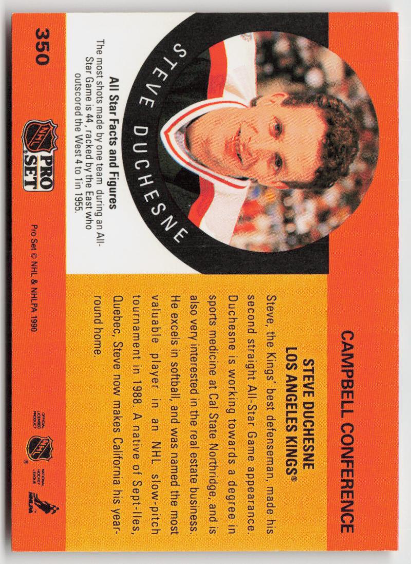 1990-91 Pro Set #350 Steve Duchesne