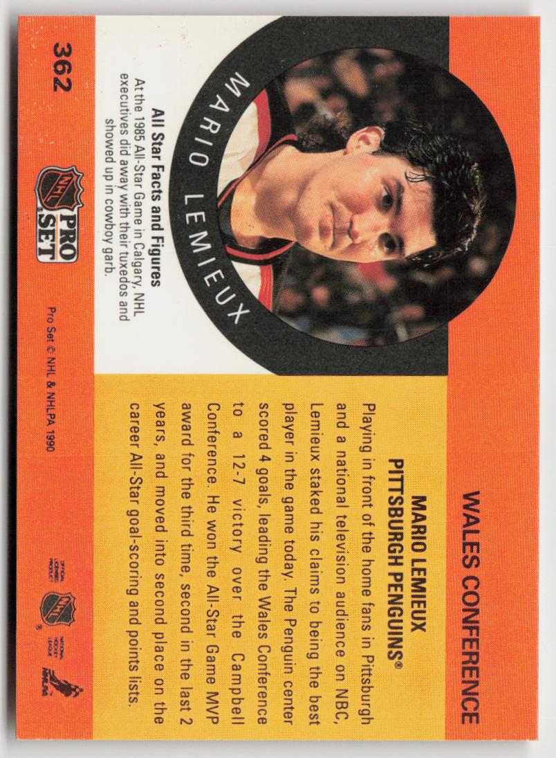 1990-91 Pro Set #362 Mario Lemieux