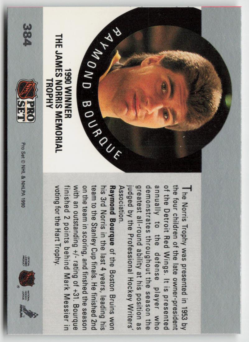 1990-91 Pro Set #384 The James Norris Memorial Trophy