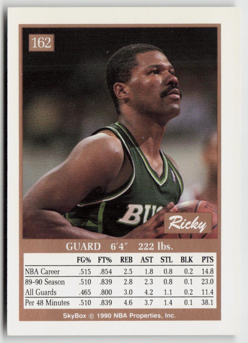 1990-91 SkyBox #162 Ricky Pierce