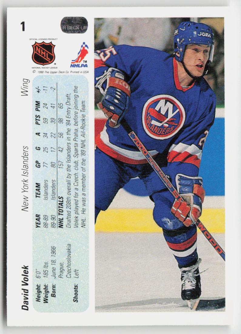 1990-91 Upper Deck #1 David Volek