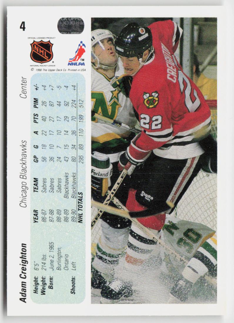 1990-91 Upper Deck #4 Adam Creighton