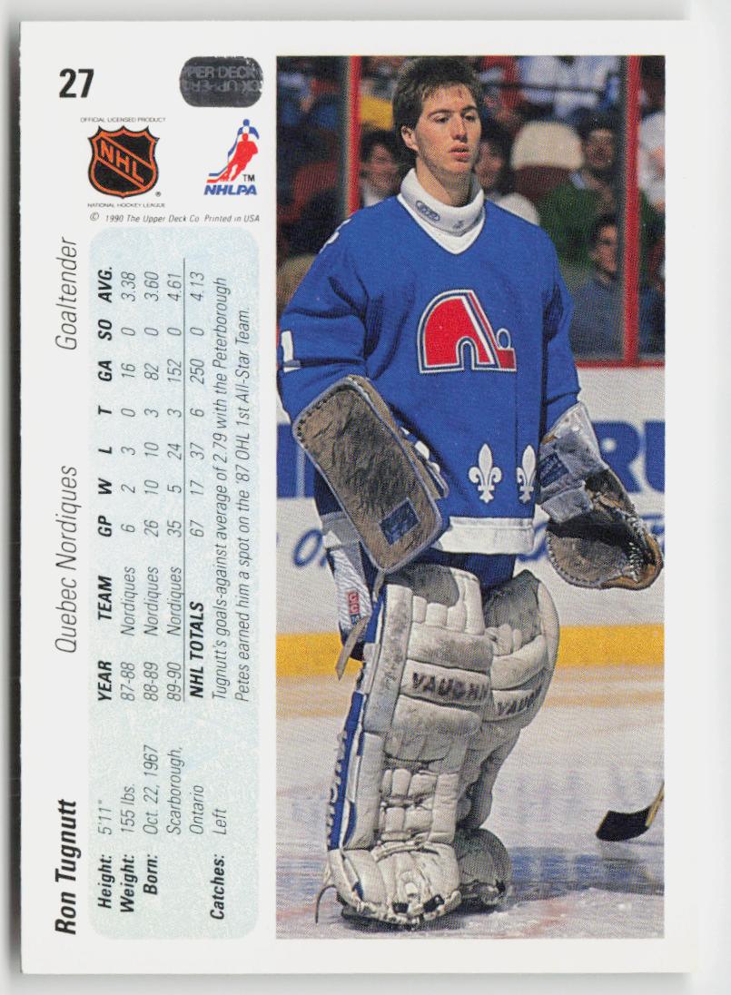 1990-91 Upper Deck #27 Ron Tugnutt