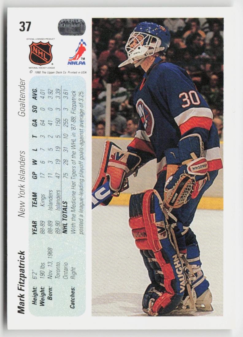 1990-91 Upper Deck #37 Mark Fitzpatrick