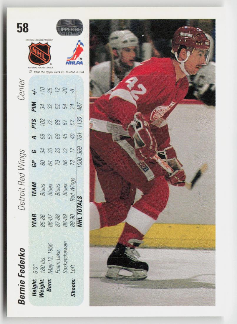 1990-91 Upper Deck #58 Bernie Federko