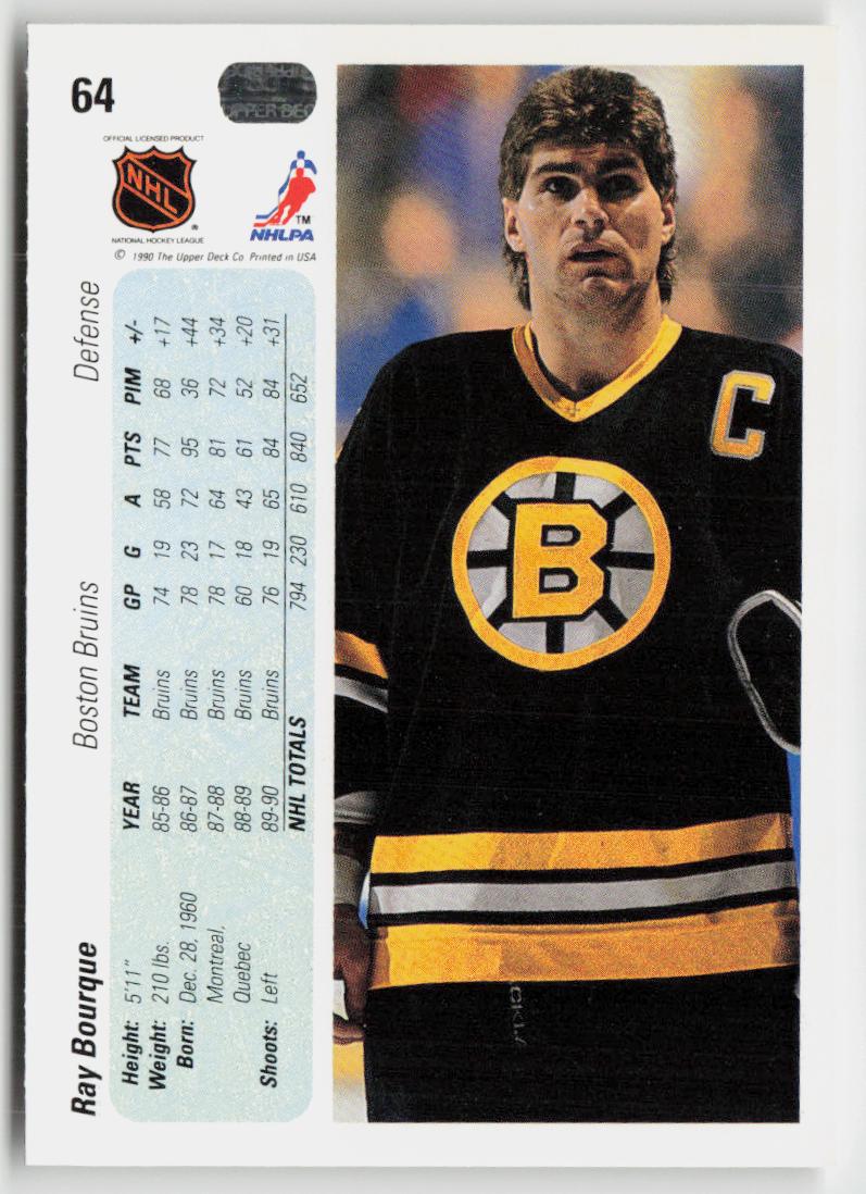 1990-91 Upper Deck #64 Ray Bourque