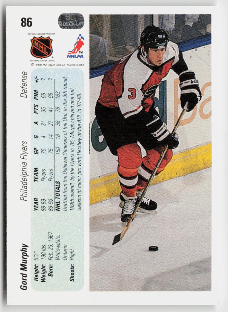 1990-91 Upper Deck #86 Gord Murphy