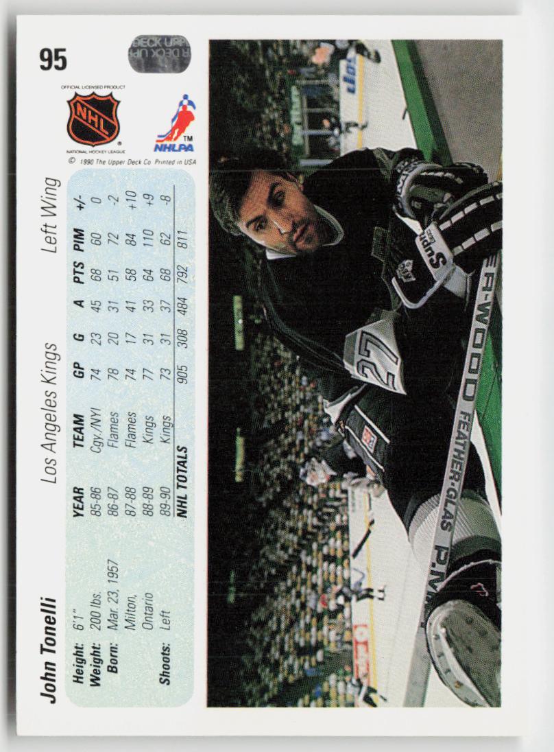 1990-91 Upper Deck #95c John Tonelli