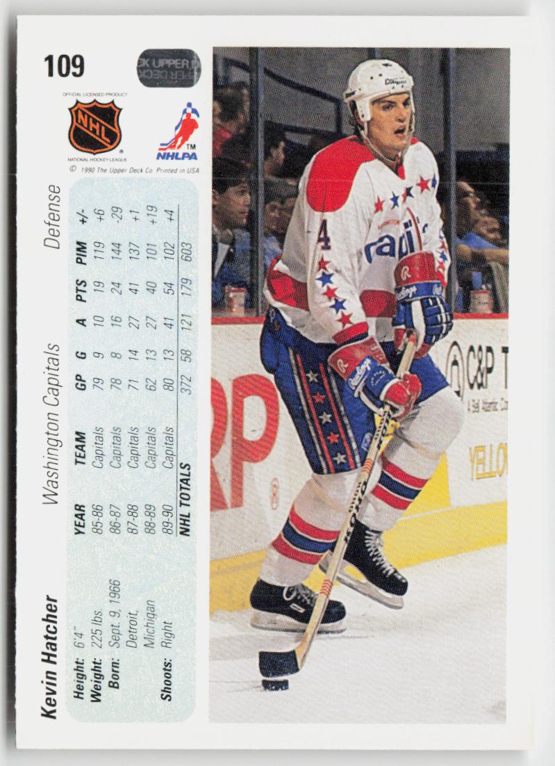 1990-91 Upper Deck #109 Kevin Hatcher