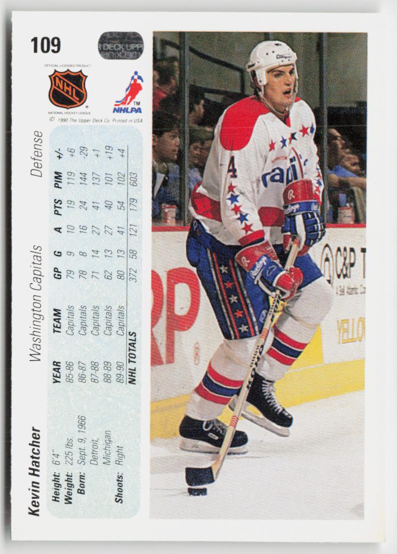 1990-91 Upper Deck #109 Kevin Hatcher