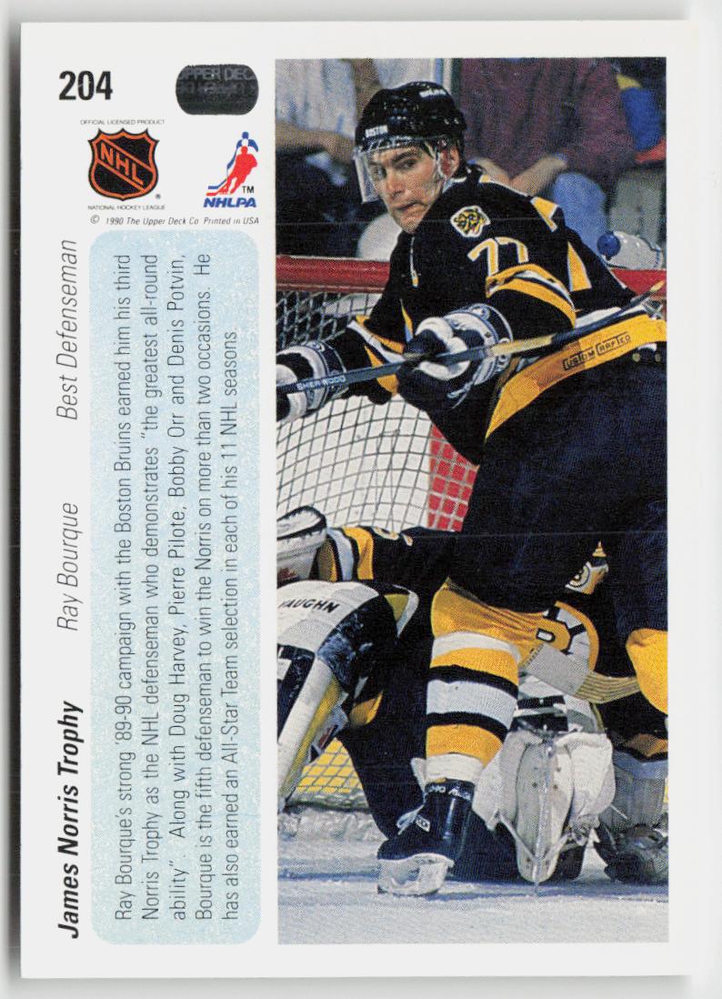 1990-91 Upper Deck #204b Ray Bourque