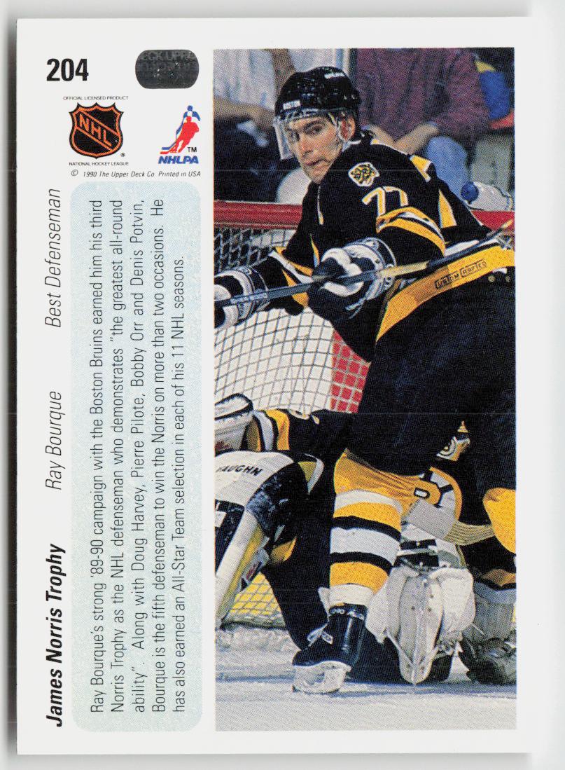 1990-91 Upper Deck #204b Ray Bourque